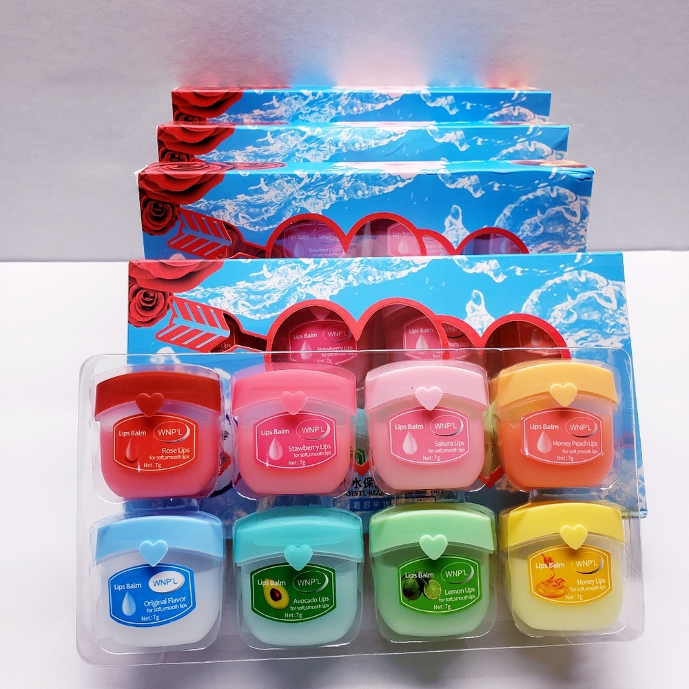 LIP BALM Set - 8 pieces All-Day Moisturizing for Dry Lips